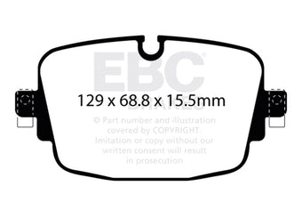 compare product EBC 19-23 Audi RS6 / 19-23 Audi RS7 Rear Yellowstuff Brake Pads