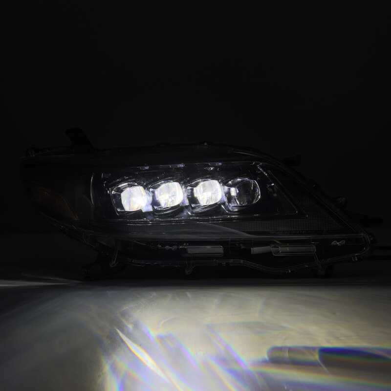 AlphaRex 11 - 21 Toyota Sienna LUXX LED Proj Headlights Plank Style Alpha Black w/Seq Signal/DRL - My Store