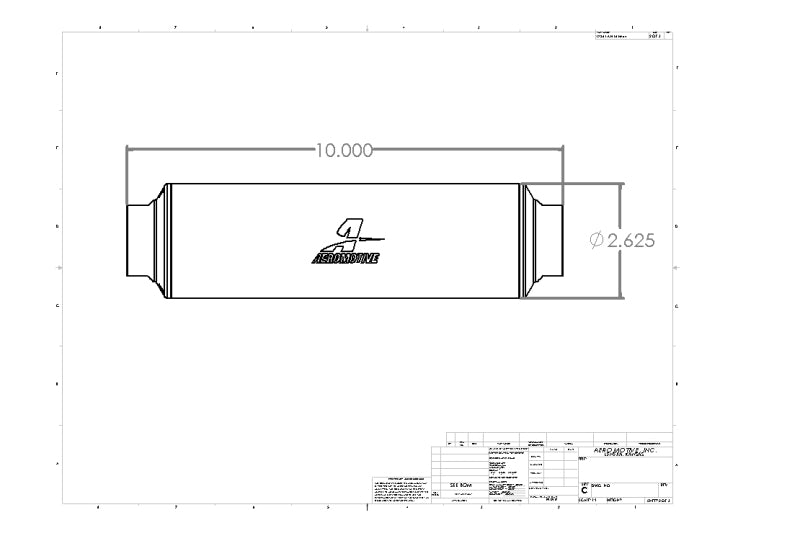 Aeromotive In - Line Filter - AN - 16 10 Micron Microglass Element Extreme Flow - My Store