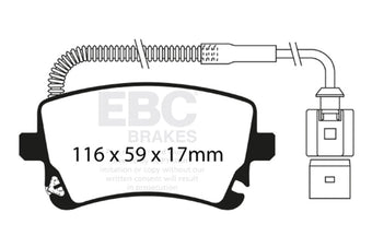 compare product EBC 09-11 Audi A6 Quattro 3.0 Supercharged Greenstuff Rear Brake Pads