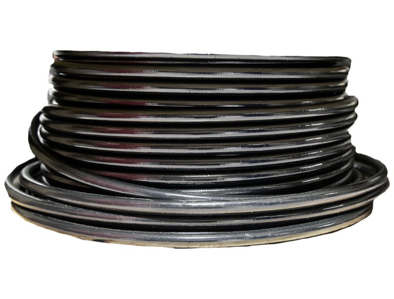 Aeromotive PTFE SS Braided Fuel Hose - Black Jacketed - AN - 12 x 8ft - My Store
