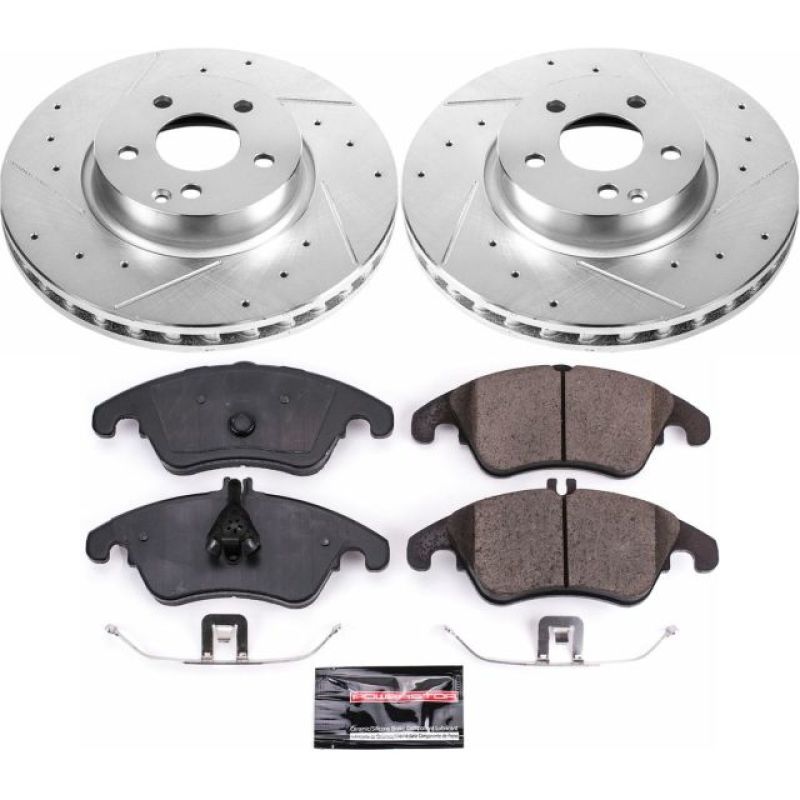 Power Stop 13 - 14 Mercedes - Benz C300 Front Z23 Evolution Sport Brake Kit - My Store