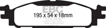 compare product EBC 13+ Ford Taurus 2.0 Turbo Redstuff Front Brake Pads