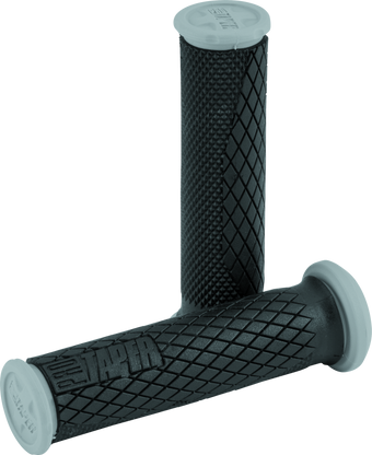 compare product ProTaper Full Diamond Dual Density ATV Grips - Black/Gray