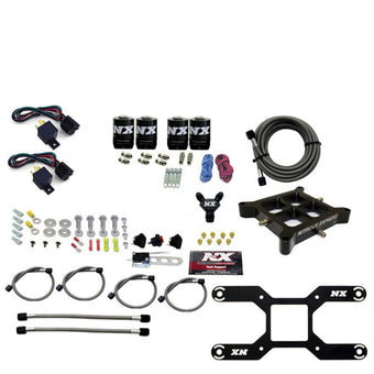 compare product Nitrous Express 4150 Dual Stage Billet Crossbar Nitrous Kit (50-300 & 100-500HP) w/o Bottle
