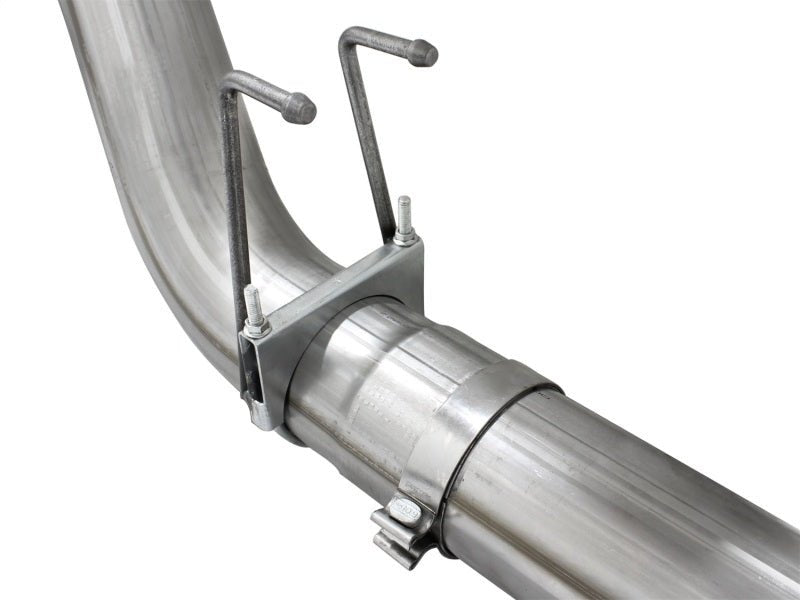 aFe Atlas Exhausts 5in DPF - Back Aluminized Steel Exhaust 2015 Ford Diesel V8 6.7L (td) Polished Tip - My Store