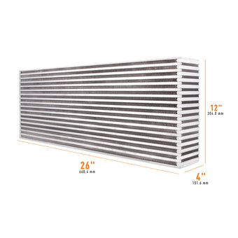 compare product Mishimoto Universal Air-to-Air Intercooler Core - 26in / 12in / 4in