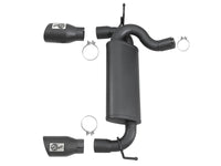 aFe Rebel Series 2.5in 409 SS Axle - Back Exhaust w/ Black Tips 2007+ Jeep Wrangler (JK) V6 3.6L/3.8L - My Store
