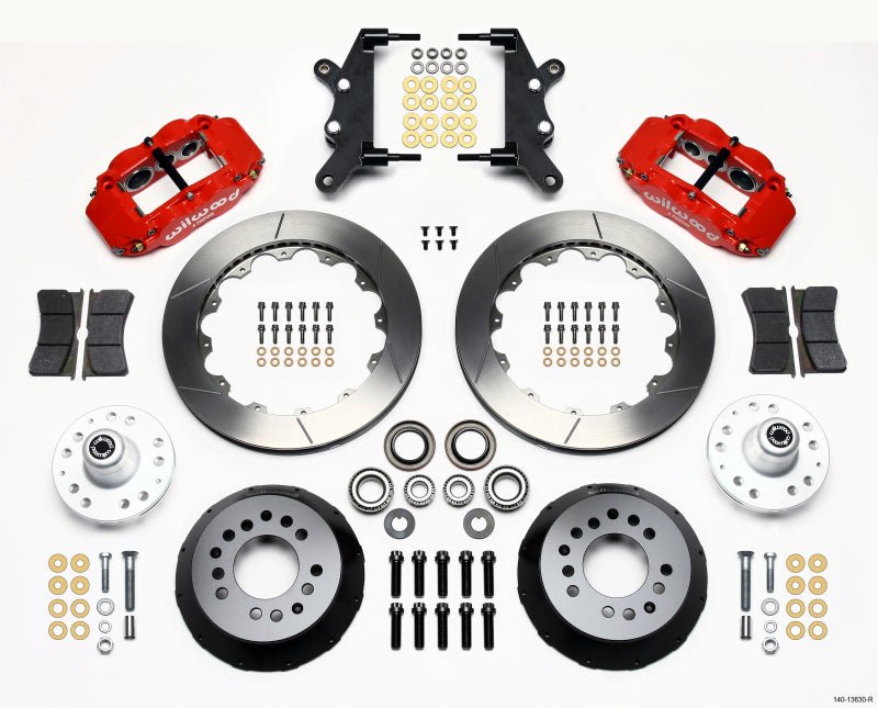 Wilwood Narrow Superlite 6R Front Hub Kit 12.88in Red 60 - 68 Ford / Mercury Full Size / Galaxie - My Store