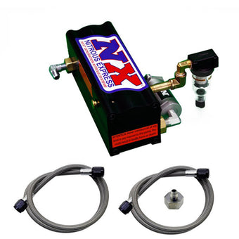 compare product Nitrous Express Refill Pump Station (Lines and Pump) Run Dry Technology.