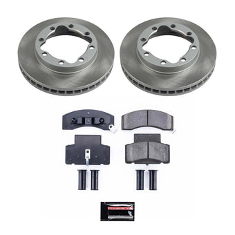 compare product Power Stop 90-00 GMC K3500 Front Semi-Coated Rotor Kit