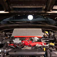 Mishimoto Subaru 08 - 15 WRX STi Top - Mount Intercooler Kit - Powder Coated Silver & Red Hoses - My Store