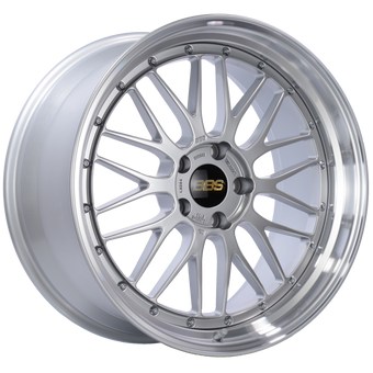compare product BBS LM 20x10 5x120 ET33 Diamond Silver Center Diamond Cut Lip Wheel -82mm PFS/Clip Required
