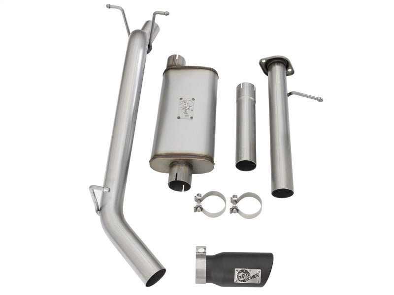 aFe Mach Force - XP Exhaust 3in CB SS 15 - 17 GM Colorado/Canyon 2.5L/3.6L Side Exit w/ Black Tip - My Store
