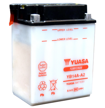 compare product Yuasa YB14A-A2 Yumicron CX 12-Volt Battery