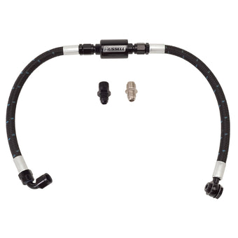 compare product Edelbrock Fuel Hose Assembly Proclassic Finish w/ Competition Filter SBC