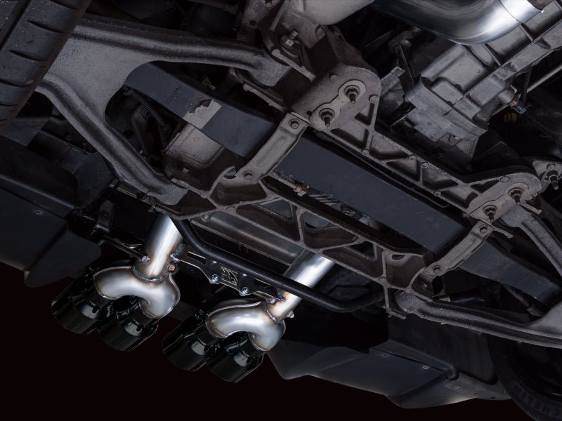 AWE Tuning C6 Chevrolet Corvette Z06/ZR1 Track Edition Axle - Back Exhaust w/ Diamond Black Tips - My Store