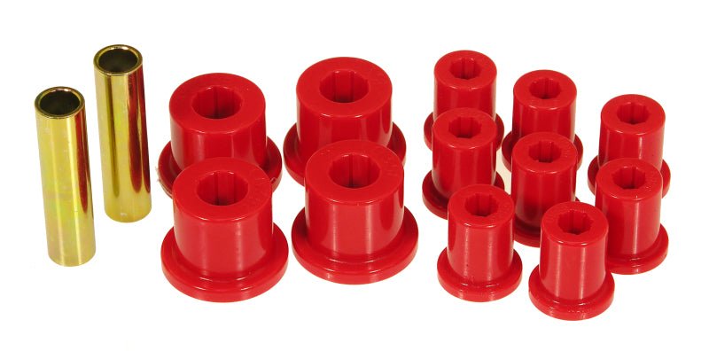 Prothane 76 - 86 Jeep CJ5/CJ7 Rear Spring & Shackle Bushings - Red - My Store