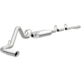 compare product Magnaflow 14 Chevy Silverado V8 5.3L CC/EC Cab Single P/S Rear Exit Stainless Cat Back Perf Exhaust