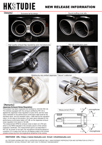 HKSTUDIE EXHAUST for BMW G80/G82 Comp - My Store