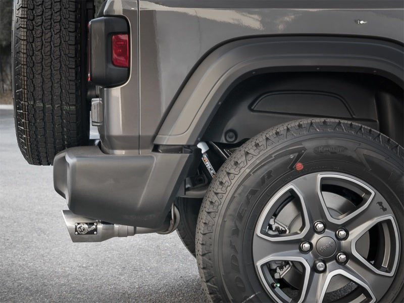 aFe Rebel Series 2.5in 409 SS Cat - Back Exhaust w/ Polished Tips 2018+ Jeep Wrangler (JL) V6 3.6L - My Store