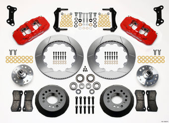 compare product Wilwood AERO6 Front Hub Kit 14.00 Red 67-69 Camaro 64-72 Nova Chevelle