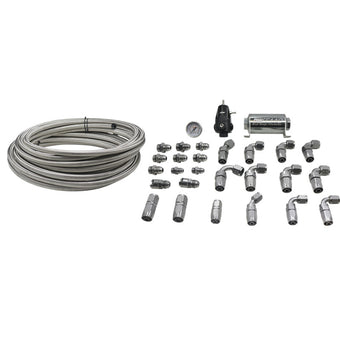 compare product DeatschWerks 2006+ Hemi X2 Series Pump Module -8AN Feed w/ -6AN Return CPE Plumbing Kit