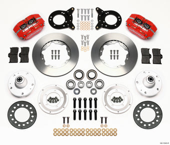 compare product Wilwood Dynapro Dust-Boot Front Kit 11.00in Red 1965-1969 Mustang Disc & Drum Spindle