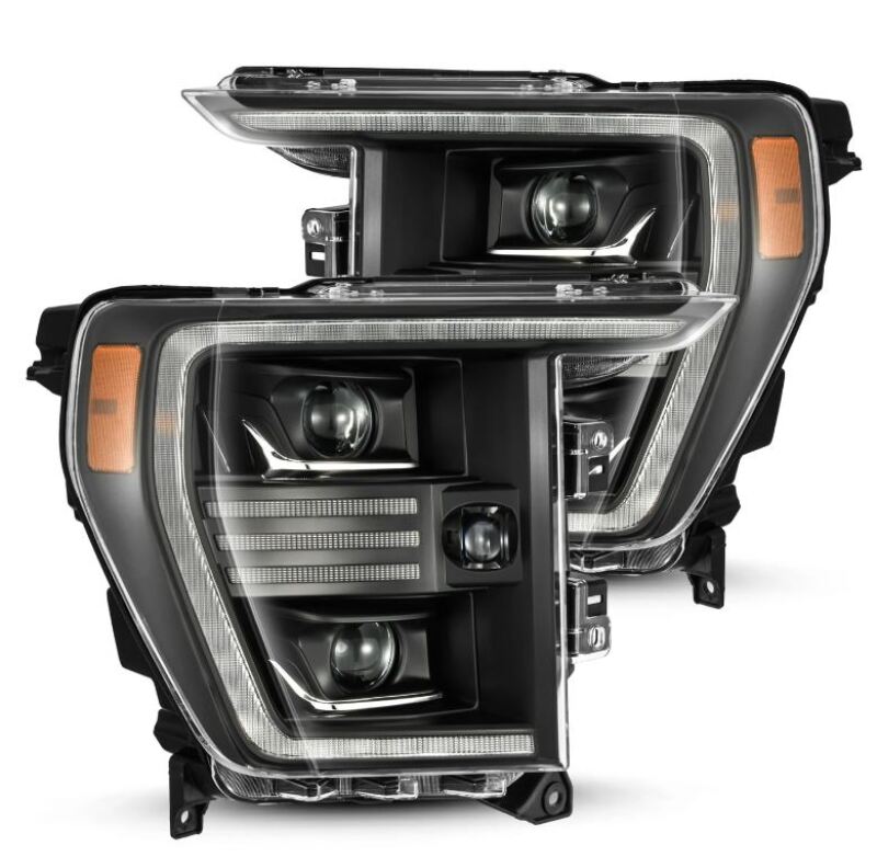 AlphaRex 21 - 22 Ford F150 PRO - Series Projector headlights Black w/Activ Light/Seq Signal - My Store