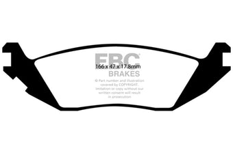 compare product EBC 06-09 Chrysler Aspen 4.7 Greenstuff Rear Brake Pads