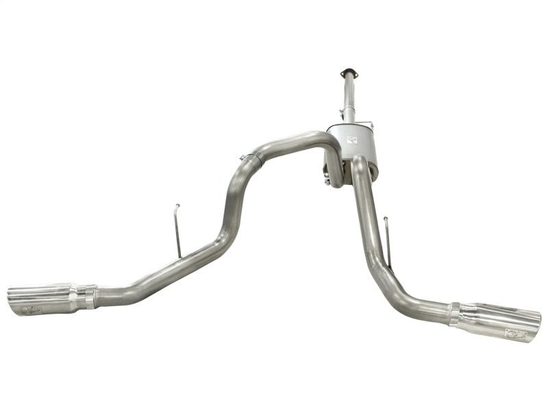 aFe MACHForce XP Exhausts 3inSS Dual Side Exit Cat - Back 11 - 14 Ford F150 Ecoboost V6 - 3.5L (TT) - My Store