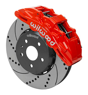 compare product Wilwood SX6R Front Brake Kit 14in SRP Slotted/Drilled Red 16-19 Chevy Camaro SS