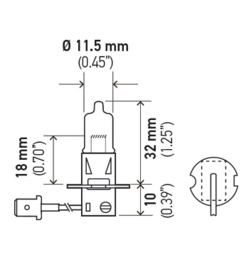 Hella H3 12V 55W Xen White XB Bulb (Pair) - My Store