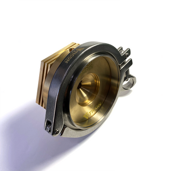 compare product Ticon Industries Tig Aesthetics 3in Universal V-Band Heat Sink w/ Purge - Tellurium Copper