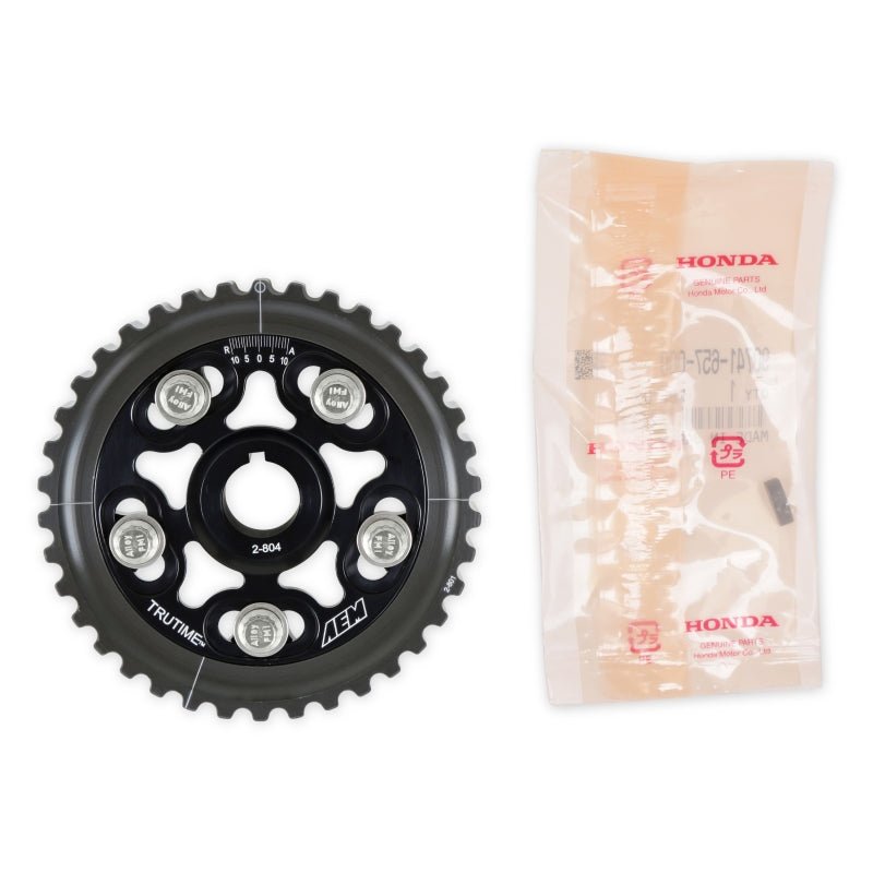 AEM 96 - 00 Honda Civic / 96 - 97 Honda Del Sol D16 Black Tru - Time Cam Gear - My Store