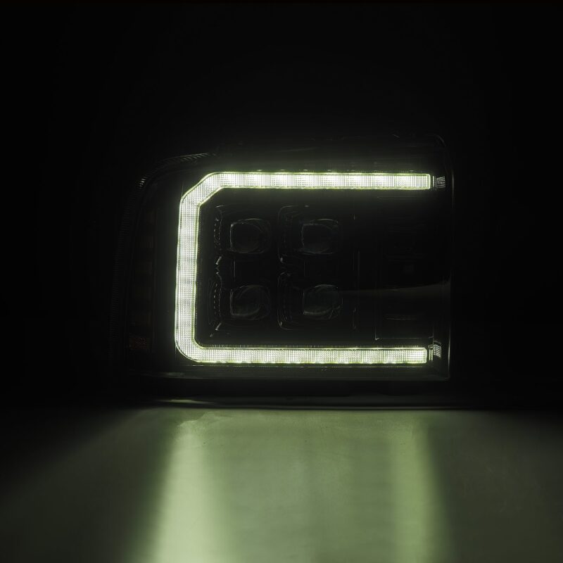 AlphaRex 05 - 07 Ford Super Duty/Excursion NOVA - Series LED Projector Headlights Alpha - Blk w/Activ Ligh - My Store