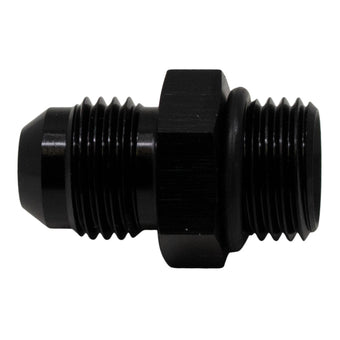 compare product DeatschWerks 6AN ORB Male to 6AN Male Flare Adapter (Incl O-Ring) - Anodized Matte Black
