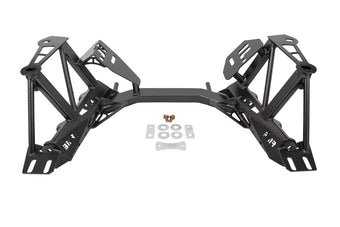 compare product BMR 79-95 Ford Mustang K-Member Premium Version w/o Spring Perches - Black Hammertone