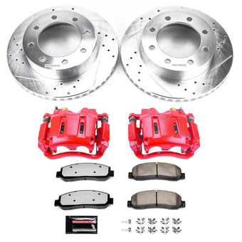 compare product Power Stop 05-10 Ford F-350 Super Duty Front Z36 Truck & Tow Kit w/Cals