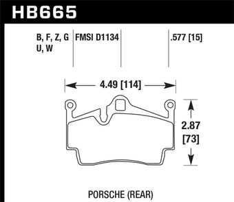compare product Hawk 13-16 Porsche 911 Rear HPS 5.0 Brake Pads