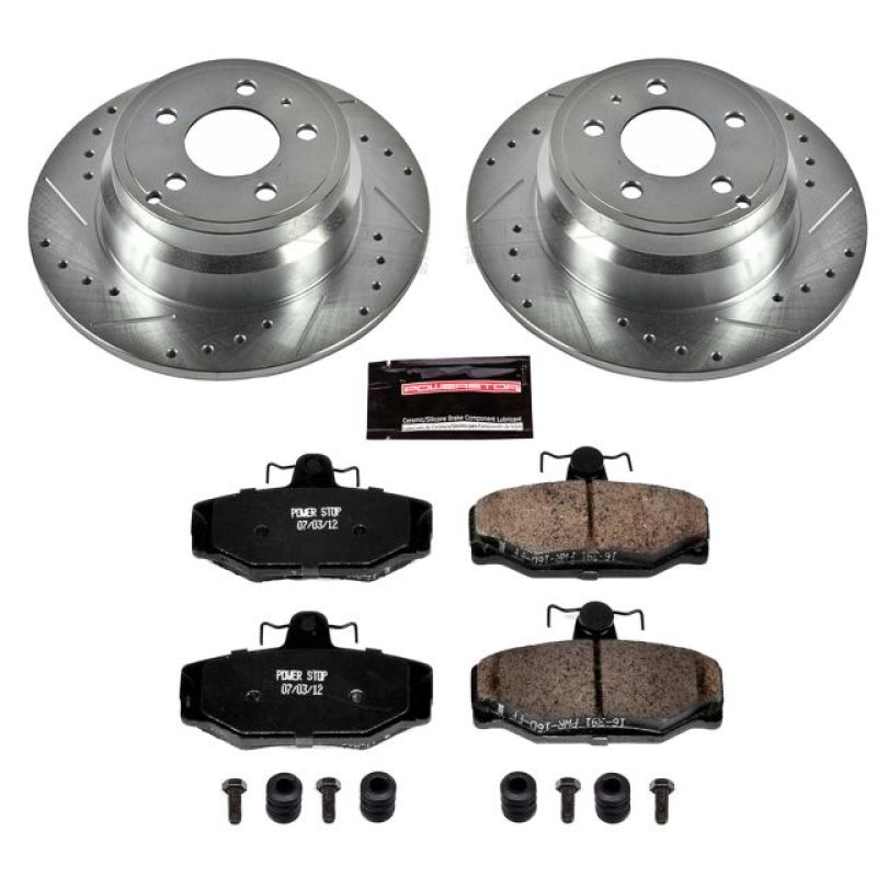Power Stop 1997 Volvo 850 Rear Z23 Evolution Sport Brake Kit - My Store