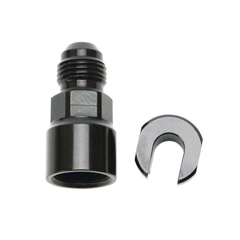 compare product Russell Performance -6 AN Male to 5/16in SAE Quick-Disconnect Female (Black Single)