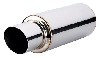 compare product Vibrant TPV Turbo Round Muffler (17in Long) with 4in Round Tip Angle Cut - 3in inlet I.D.