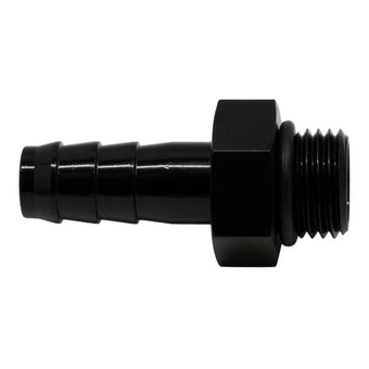 compare product DeatschWerks 6AN ORB Male to 3/8in Male Triple Barb Fitting (Incl O-Ring) - Anodized Matte Black