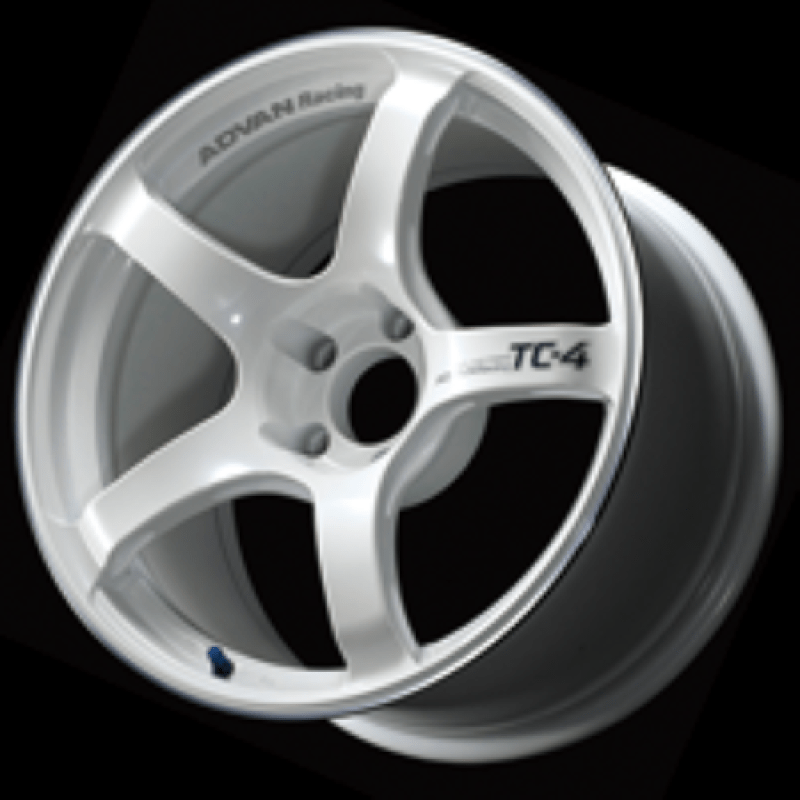 Advan TC4 17x8.0 +35 4 - 100 Racing White Metallic & Ring Wheel - My Store