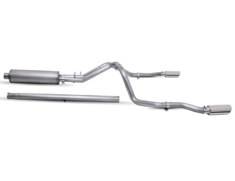 compare product Gibson 19-22 GMC Sierra 1500 Denali 5.3L 3in/2.5in Cat-Back Dual Split Exhaust - Stainless