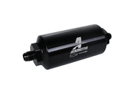 Aeromotive In - Line Filter - (AN - 6 Male) 40 Micron Stainless Mesh Element Bright Dip Black Finish - My Store