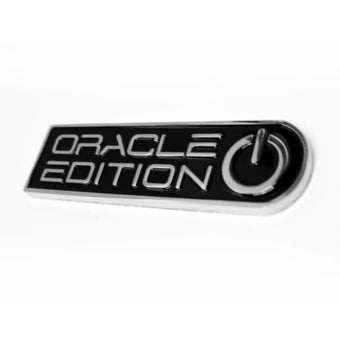 compare product Oracle Edition Badge - Left/Driver - Black/White