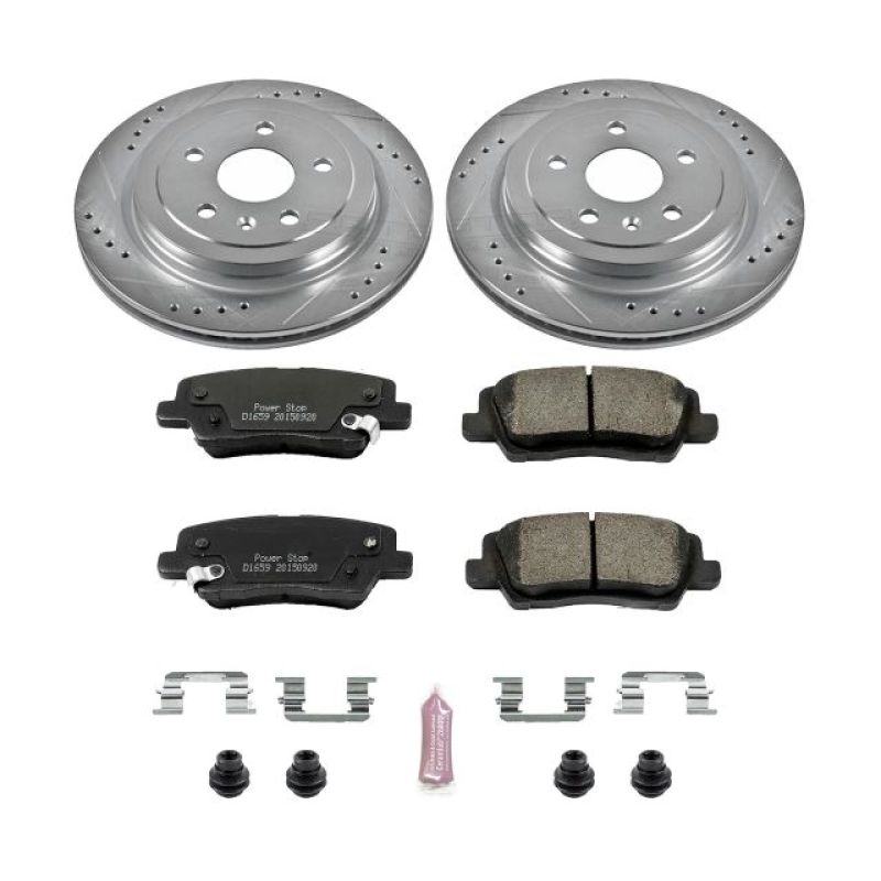 Power Stop 14 - 18 Cadillac CTS Rear Z23 Evolution Sport Brake Kit - My Store