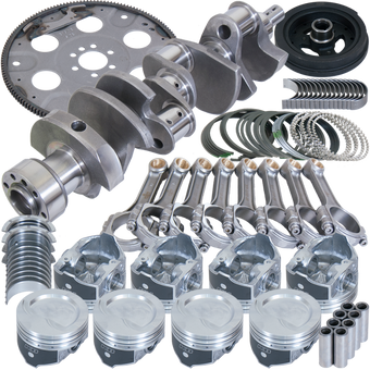 compare product Eagle Chevy 350 1Pc 3.750in Crank 5.700in I-Beam Rod 4.040in Pistons 153 Tooth FP Balanced Assembly